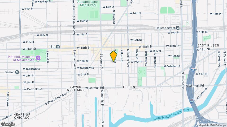 1912 S Throop St Map and Location Details