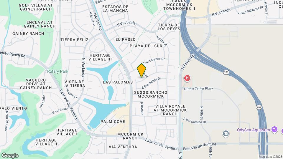 8520 E San Jacinto Dr Map and Location Details