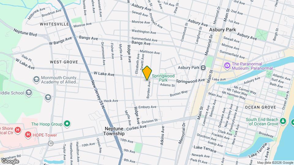 45 Borden Ave Map and Location Details