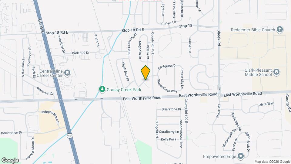 1885 Evergold Cir Map and Location Details