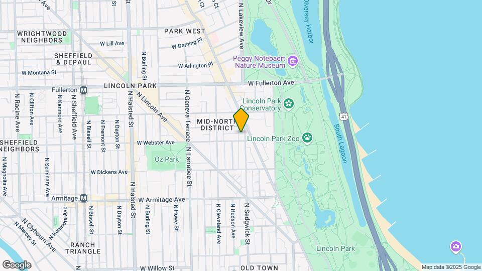2208 N Sedgwick St, Unit #2 Map and Location Details