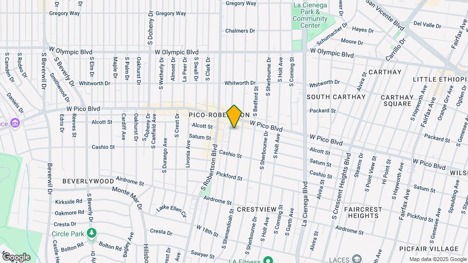 1426 S Wooster St Mapa y Detalles de la Ubicación