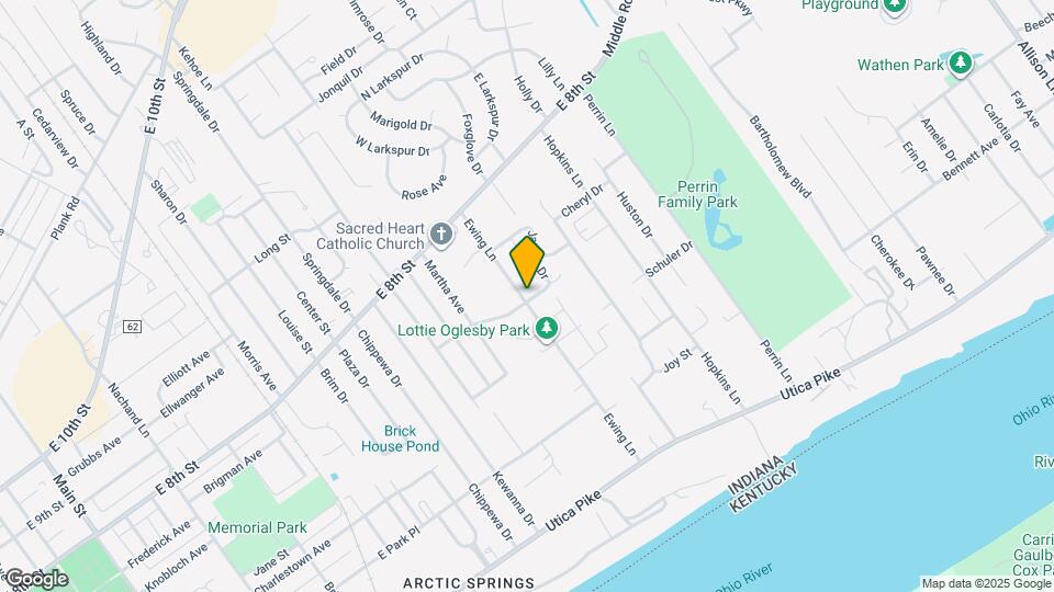 600 Ewing Ln Map and Location Details