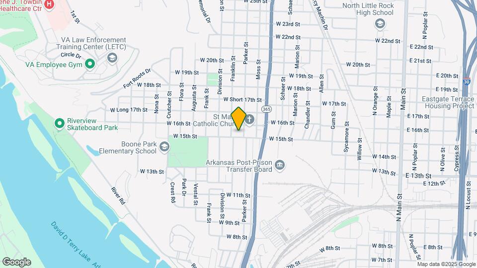 1305 W 15th St Map and Location Details