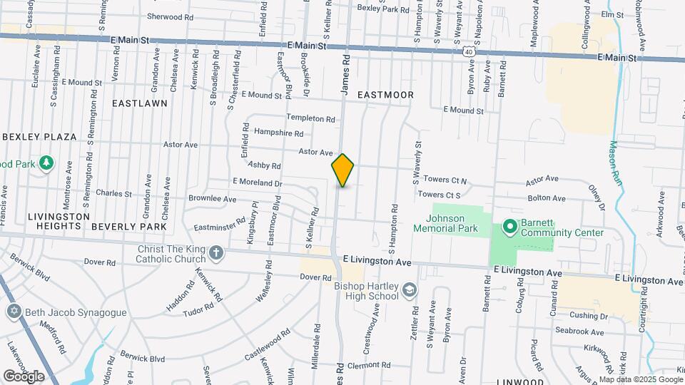 1036 S James Rd Map and Location Details