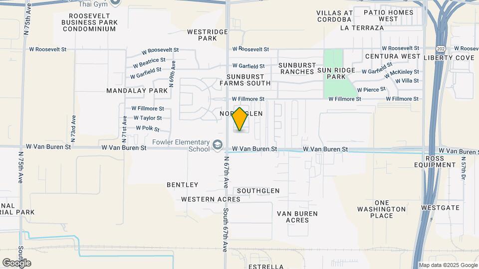 6627 W Melvin St Map and Location Details