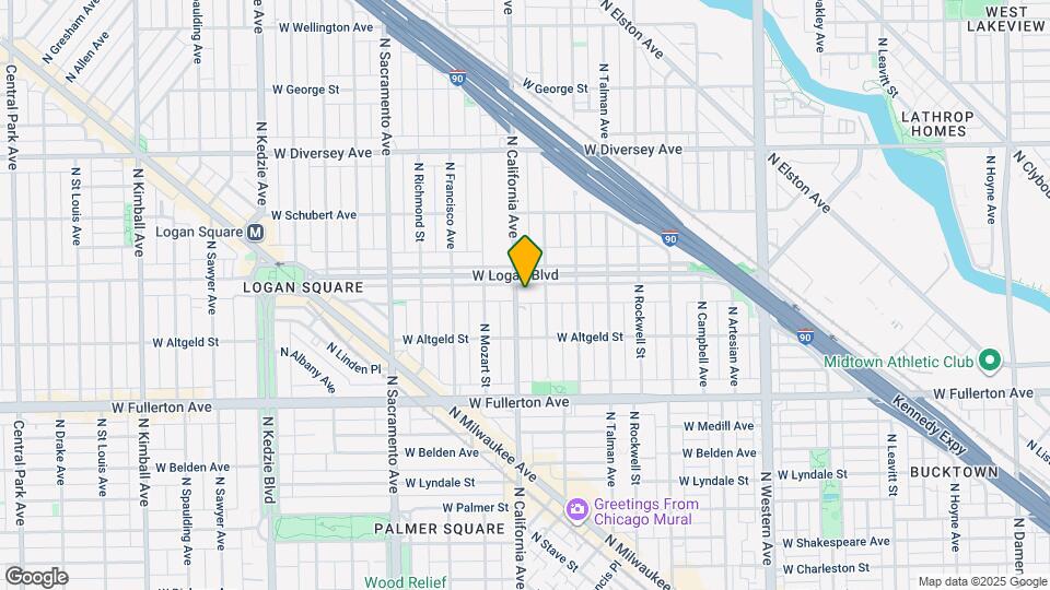 2751 W Logan Blvd Map and Location Details