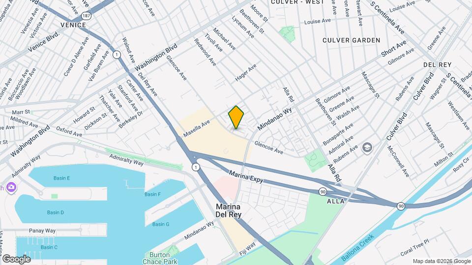 4350 Glencoe Ave Map and Location Details