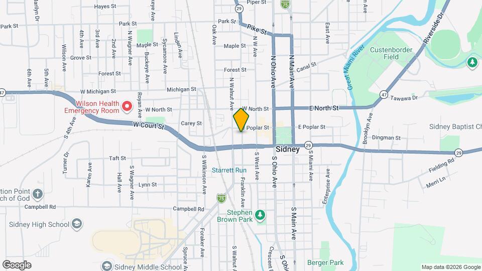 115 S Franklin Ave, Unit 115 1/2 Franklin Ave Map and Location Details