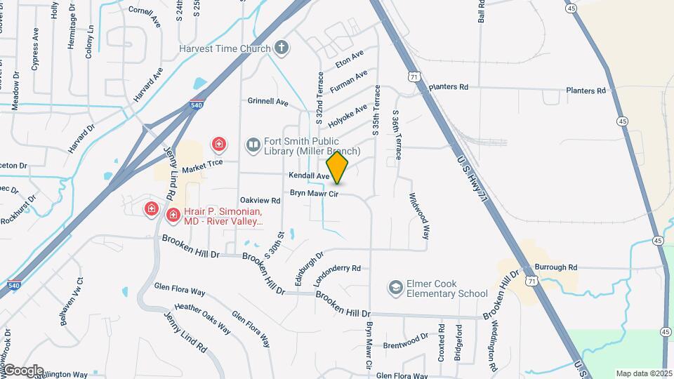 3301 Bryn Mawr Cir Map and Location Details
