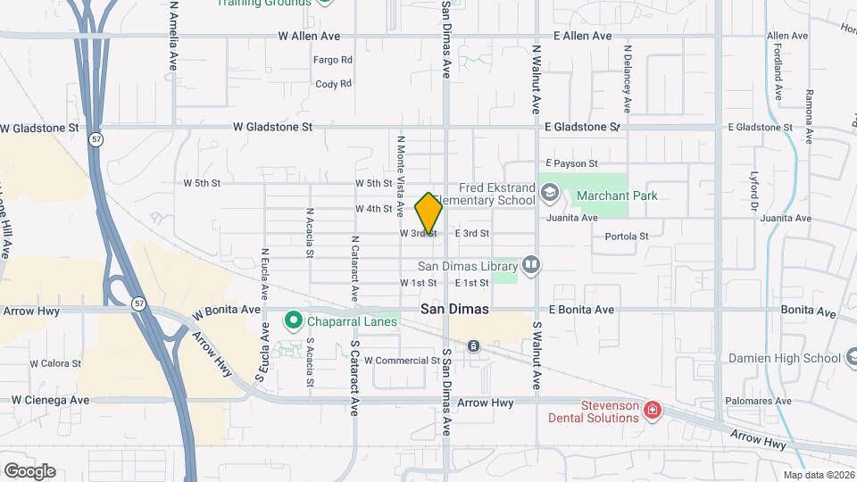 118 W 3rd St Map and Location Details