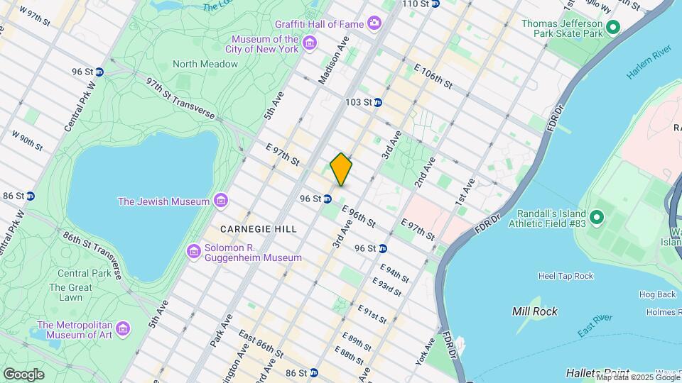1501 Lexington Ave Map and Location Details