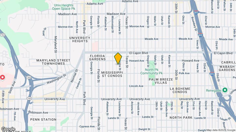 4160 Louisiana St Map and Location Details