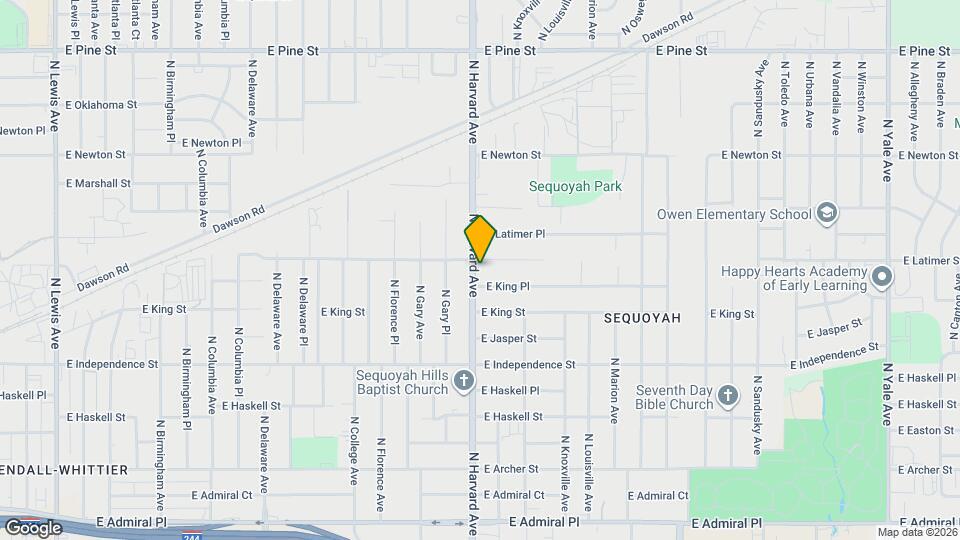 1043 N Harvard Ave Map and Location Details