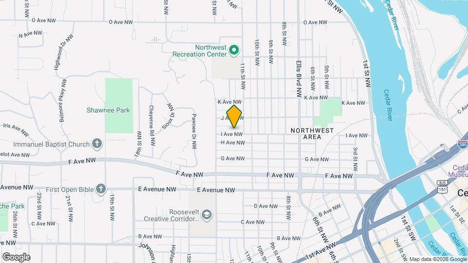 1116 I Ave NW Map and Location Details