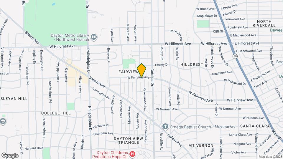 1008 W Fairview Ave Mapa y Detalles de la Ubicación