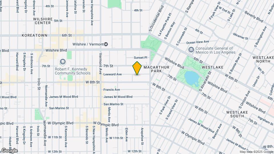2874 Leeward Ave Map and Location Details