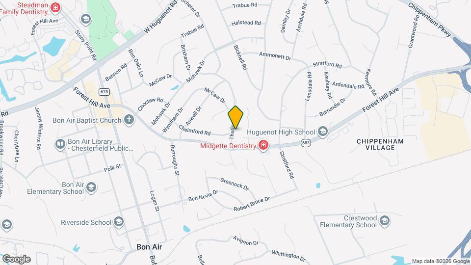 2601 Thurloe Dr Map and Location Details