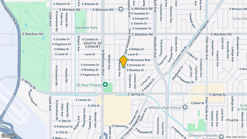 1722 Henderson Ave Mapa y Detalles de la Ubicación