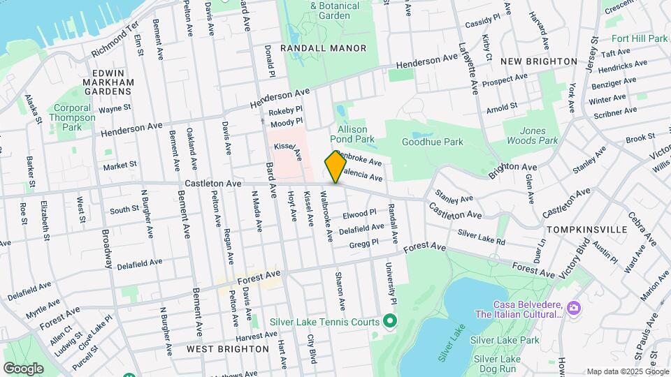 608 Castleton Ave Mapa y Detalles de la Ubicación