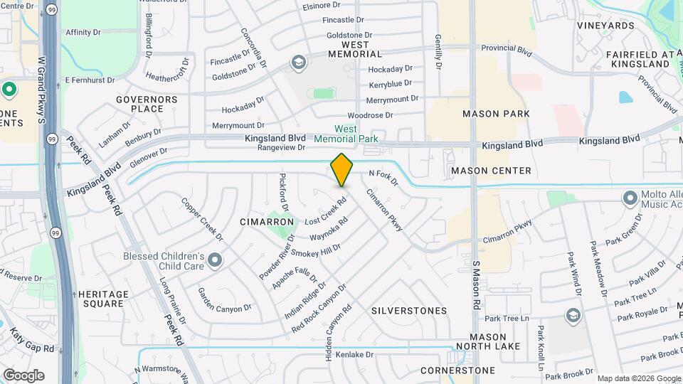 22307 Red River Dr Mapa y Detalles de la Ubicación