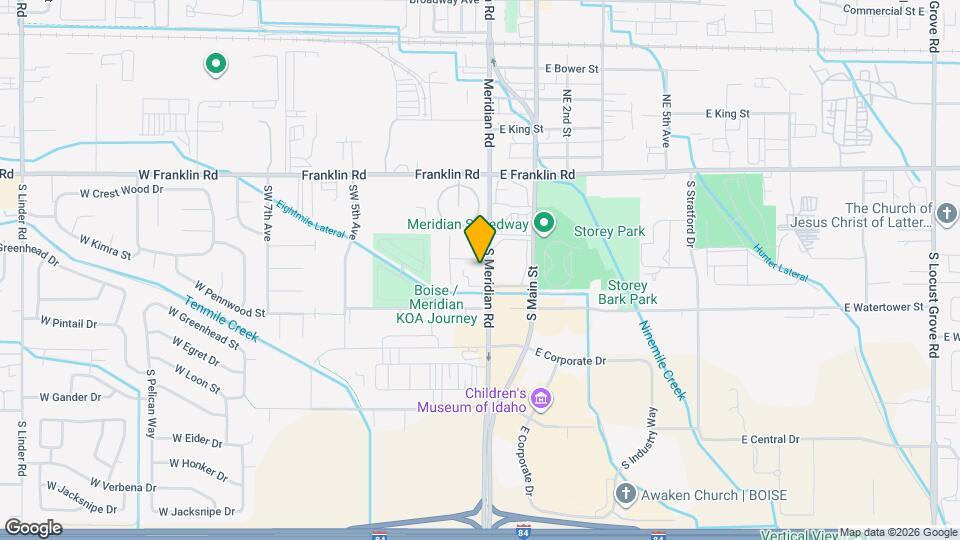 305 S Meridian Rd Map and Location Details