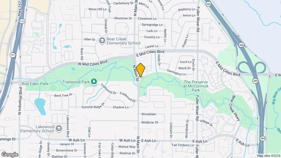 121 Surrey Ln Map and Location Details