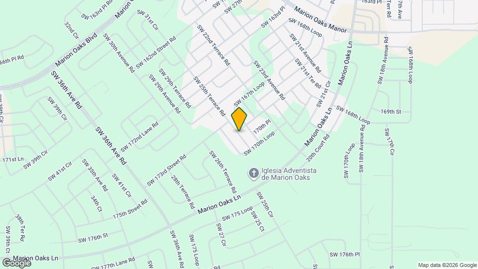 17005 SW 25th Terrace Rd Map and Location Details