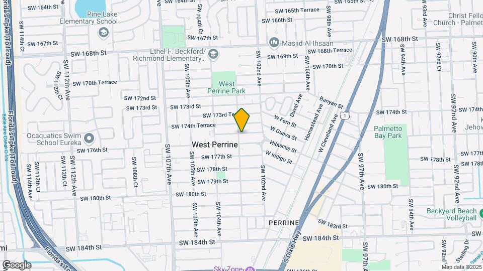 10298 SW 175th St Mapa y Detalles de la Ubicación
