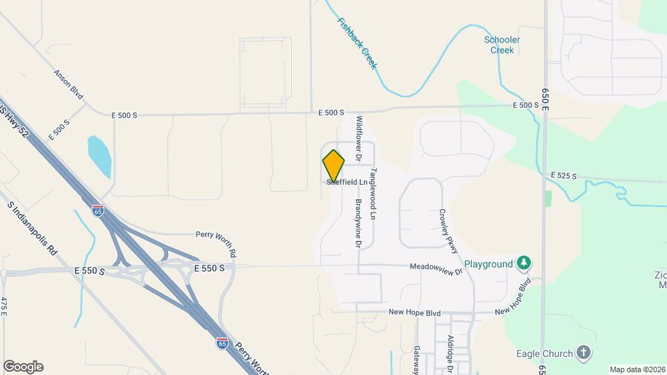 5825 Sheffield Ln Map and Location Details