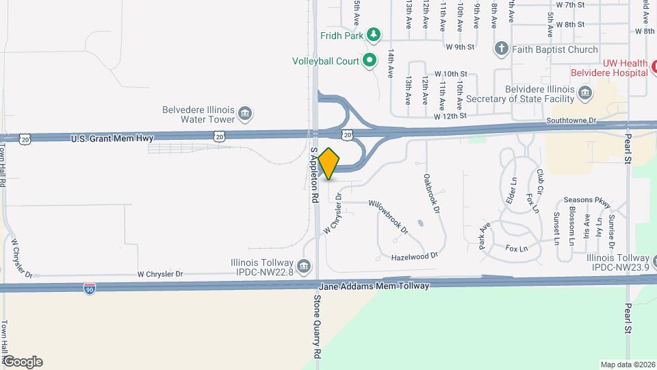 1725 W Chrysler Dr Map and Location Details