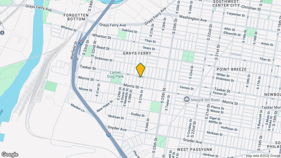 1611 S Etting St Map and Location Details