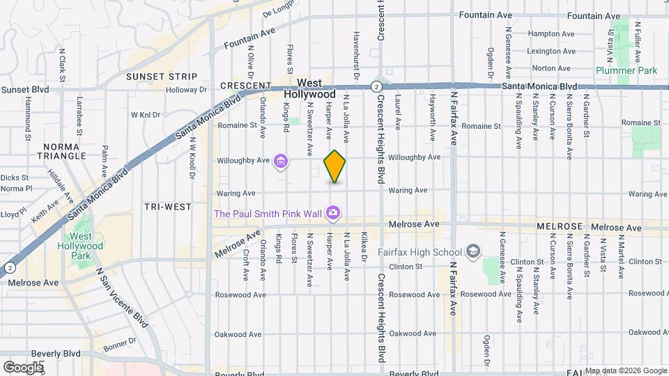 800 N Harper Ave Map and Location Details