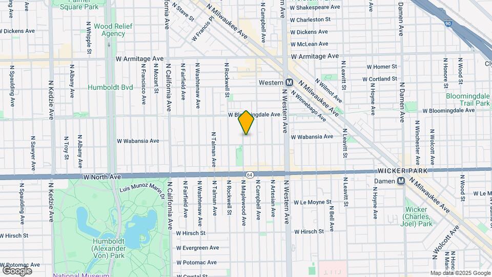 1711 N Maplewood Ave Mapa y Detalles de la Ubicación