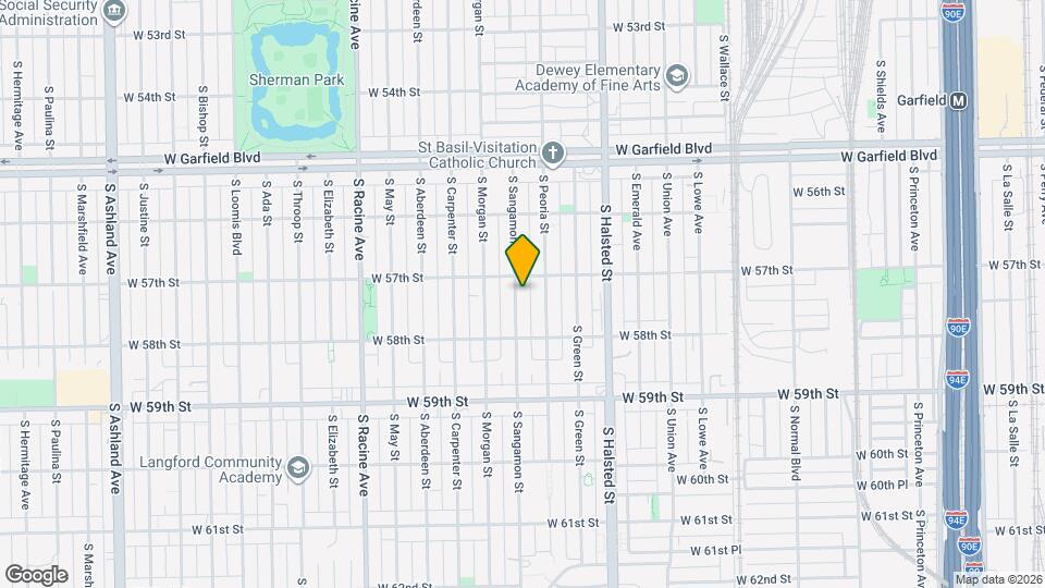 5715 S Sangamon St Map and Location Details
