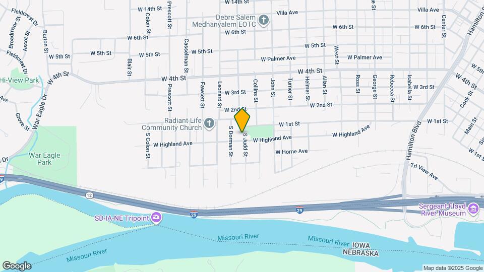127 S Judd St Map and Location Details