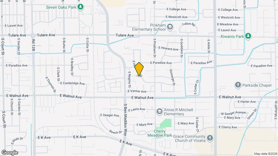 1849 S Hillcrest Dr Map and Location Details