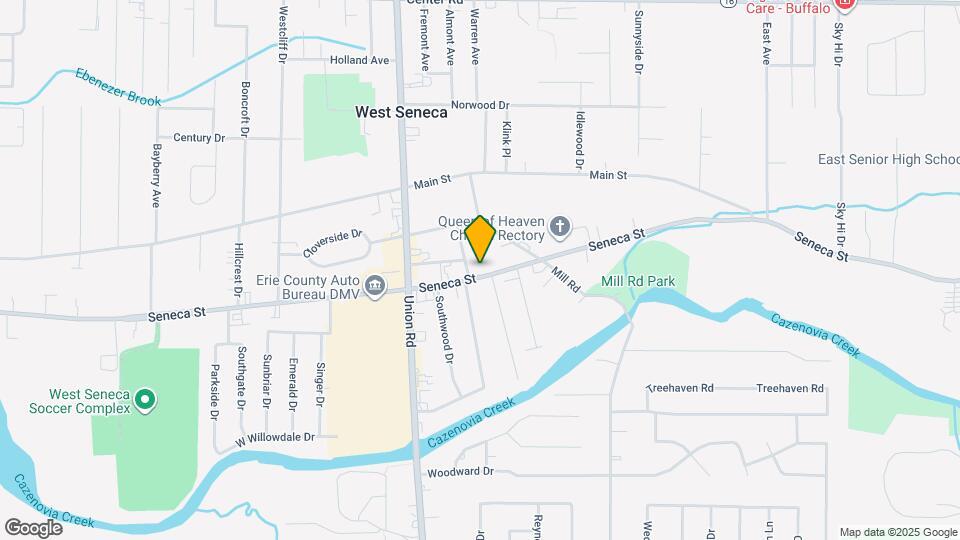 4124 Seneca St, Unit Lower Map and Location Details