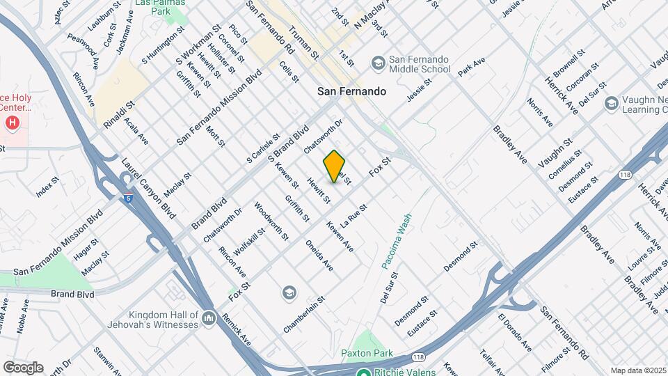 648 Hollister St Map and Location Details