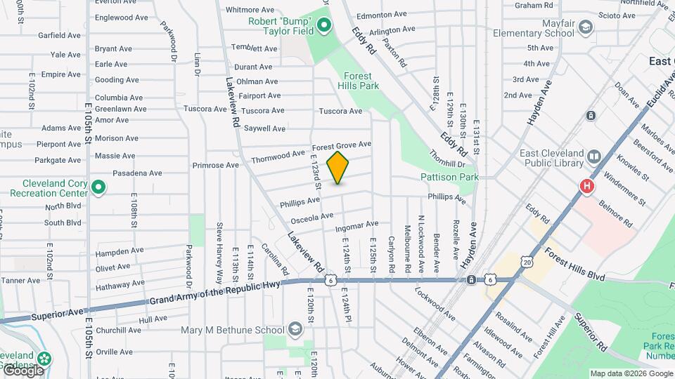 12327 Phillips Ave Map and Location Details