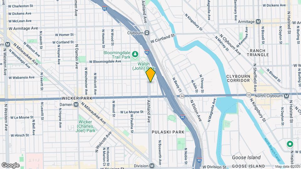 1645 N Ashland Ave, Unit 1 Mapa y Detalles de la Ubicación