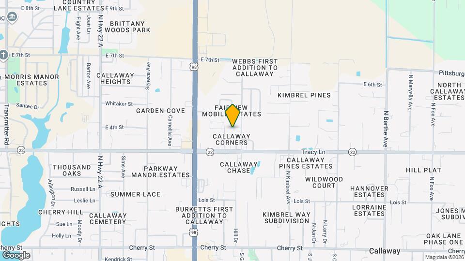 5870 Tyndall Pl Map and Location Details