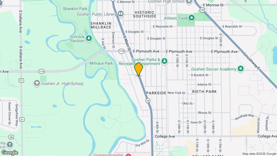 1107 S Main St, Unit 1107 S Main St A Mapa y Detalles de la Ubicación