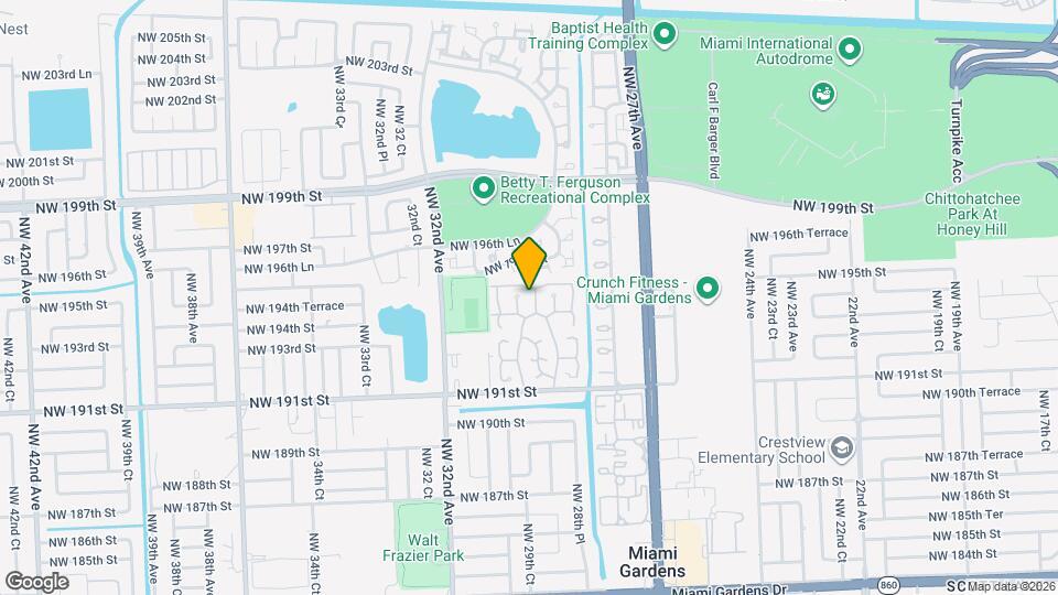 19454 NW 29th Ct Map and Location Details