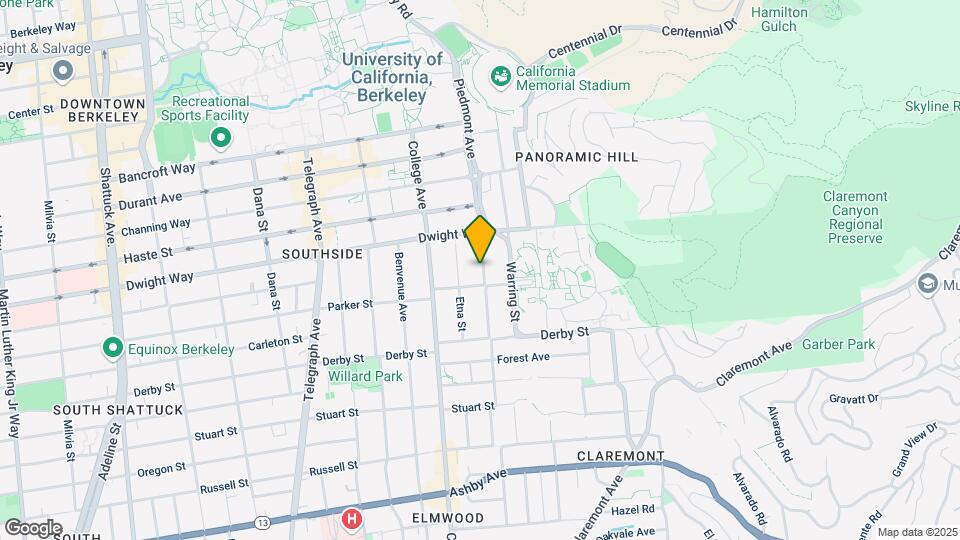 2530 Piedmont Ave Map and Location Details