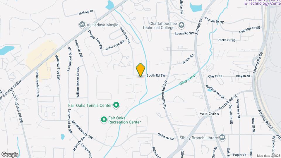 1215 Oak Forest Ct SW Map and Location Details