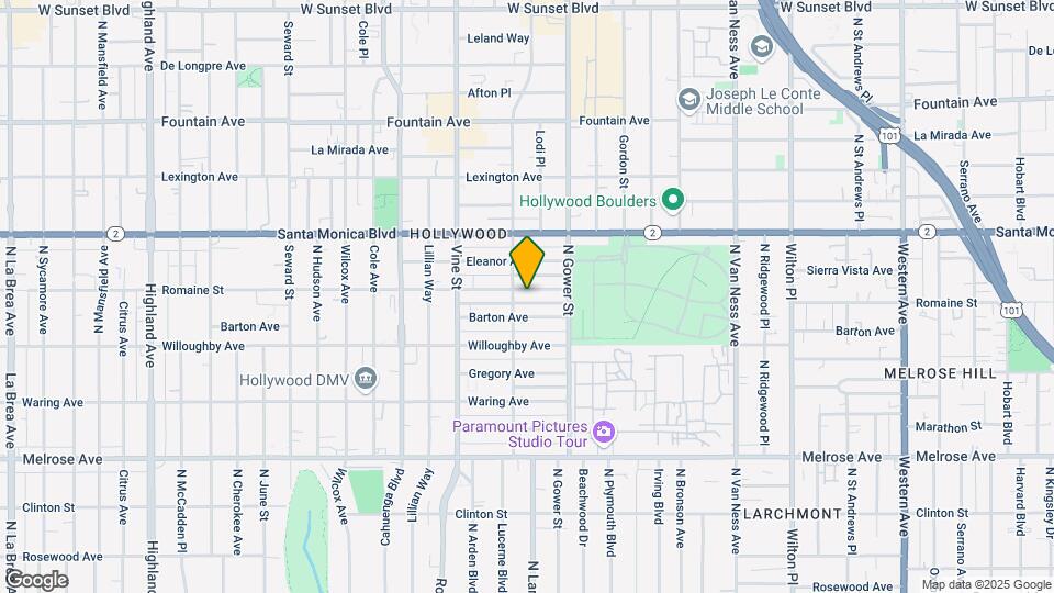 6046 Romaine St Map and Location Details