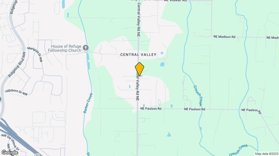10720 Central Valley Rd NE Map and Location Details