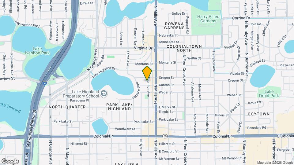 919 Canton St Map and Location Details