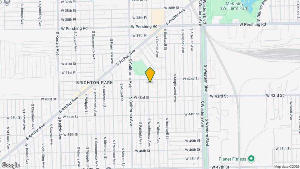 4215 S Washtenaw Ave, Unit 1 Map and Location Details